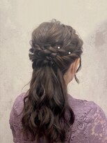 ヘアアレンジメント ボガスティーズ 溝の口店(Hair arrangement Vogusty's)&nbsp;編み込みハーフアップ