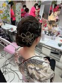 お祭りヘアー