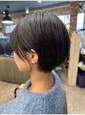 ショートカット前髪あり20代30代40代50代60代耳掛けイメチェン