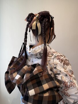 リル 茅ヶ崎(Liru:) カチモリヘア/お団子ヘア/成人式ヘア/卒業式ヘア