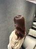 透明感高発色カラー+カット+GMトリートメント　￥10000