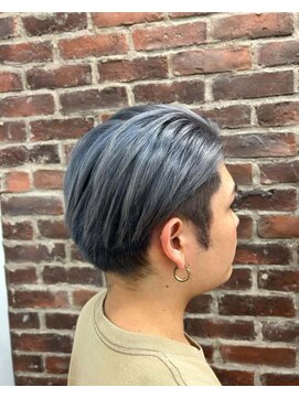 山野愛子美容室 銀座店 ダブルカラー×シルバー