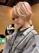 ルーフ 町田店(LUFE)&nbsp;オレンジベージュ×ショートウルフ　担当anna