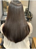 艶髪ストレート×マロンベージュ