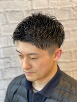 ヘアサロン 銀座マツナガ新宿店(hair salon)&nbsp;【ビジネスマン人気】ツーブロ束感ショート【理容室/バーバー】