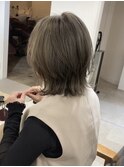 シアーグレージュ×外ハネレイヤー