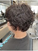 【中目黒】ナチュラルショートくるくるパーマ！白髪ぼかしカラー