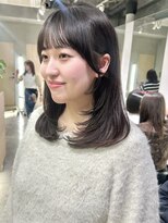 ナナローネス(nana loness)&nbsp;顔まわりカット　レイヤーカット　韓国ヘア　ミディアムレイヤー