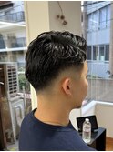 MEN’S/サーフカール/刈り上げセンターパート/表参道駅/青山