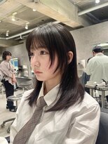 ダブ アオヤマ(DaB AOYAMA)&nbsp;顔まわりレイヤーカット顔まわりカットミディアムレイヤー