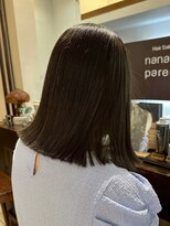 ナナナ パレナ 大津膳所店(nanana parena)&nbsp;切りっぱなしボブ×柔らか縮毛矯正×ミネラルストレート