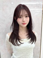 マウル トーキョー 銀座(MAEUL TOKYO)&nbsp;卵型似合わせ韓国前髪カット　ワンホンレイヤー　【銀座】