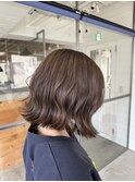 透明感グレージュカラー
