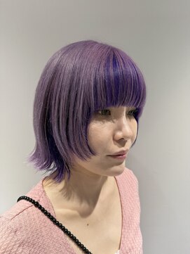 ビルダ バイ ブランカ(BILDA by BLANCA) ウルフボブ×ラベンダーパープル