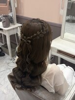 アリエス 渋谷駅西口店(Aries) 髪の毛リボンハーフアップ