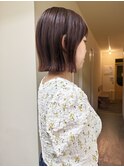 〈浅草 半個室〉オレンジブラウン×シンプルbob