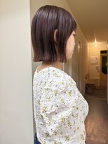 ヒントステーション(HINTSTATION)&nbsp;〈浅草 半個室〉オレンジブラウン×シンプルbob
