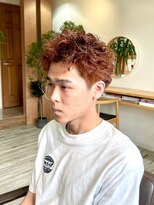 ラポール(Rapport) オレンジスパイキー&ピンパーマでイメチェン