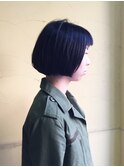 ショートバングシンプルボブ