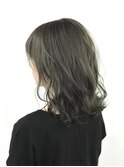 Carin那覇真嘉比店/小顔/オリーブカラー/セミウェットウェーブ