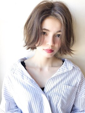 アグ ヘアー クレイン 宮崎店(Agu hair crane) 大人かわいい ラフ ショートボブ 小顔 ひし形