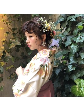 アピッシュ ギンザ(apish ginza) tomoヘア＊卒業式似合わせヘアアレンジ　フラワーアレンジ