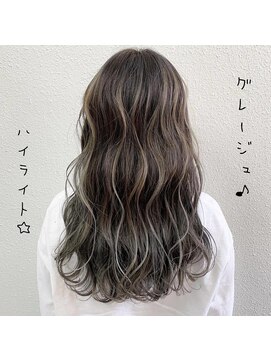 アウルム 下北沢(aurum) 【ロング】グレージュハイライト☆