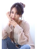 海デートやお出かけの時に◎ゆるふわお団子アレンジ