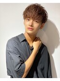 マッシュ 刈り上げ ミルクティベージュ
