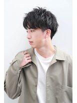 シュガー ヘアアンドネイル 仙台(SUGAR)&nbsp;ツイストパーマニュアンスマッシュサイドパートツーブロック