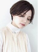 前髪長め 大人可愛い マッシュショート ショートヘア
