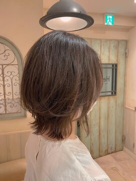 ハイル(Heil) 【Heil】 くすみブルー/ヘーゼルベージュ/ボブウルフ/ひし形