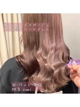 ワット 原宿店(W) 【W -ワット-原宿店】くすみピンクベージュ