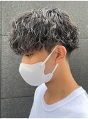波巻きスパイラルツイストスパイラルパーママッシュメンズヘア