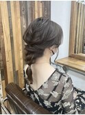 ヘアセット/編み下ろし/グレージュカラー I-1109