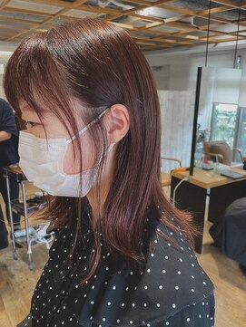 クラップス 上大岡(CLAPS) レッドブラウン/ミディアム/ツヤカラー/【ブリーチ無し】