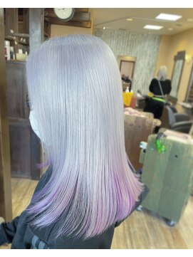 リングバイモアムー(Ring by Moremuu) ホワイト　インナーパープル