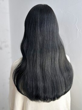 アイティーバイアルバム 松戸店(IT by ALBUM) グレージュロング_斜めバンググレージュカラーシルキー_ba441292