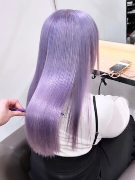 ベレーザ 渋谷(BELEZA) 5720ラベンダーパープルハイトーンカラーオンブレレイヤーロング