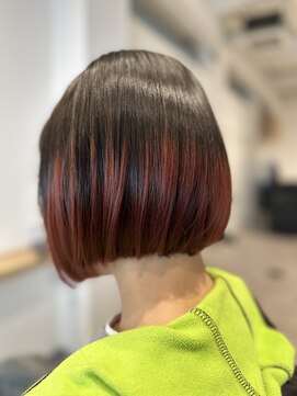 ウェル(WEL) ボブ×ピンクグラデーション