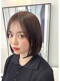シースルーバング×ボブ