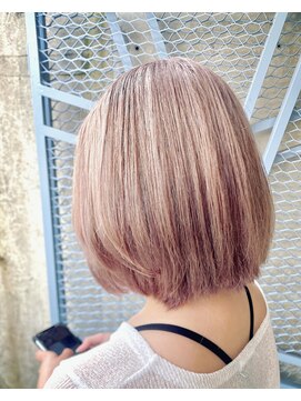 プレデフリュー 北白川本店(PUREE de FLEURS) 10代/20代/30代/ブリーチ/カラー/学割U24/ベージュ/サンド/ボブ