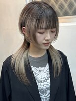 イエナ 渋谷(IENA)&nbsp;ロングウルフ ウルフカット ウルフ デザインカラー