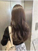 スモーキーグレージュ×韓国ヘア