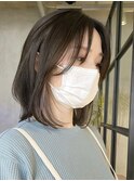 インナーカラーミルクティーベージュハイトーンミディアム調布