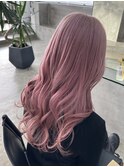 ハイトーンピンクカラー10代20代ピンクミルクティーカラー
