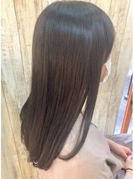 サイン(SIGN) 髪質改善縮毛矯正/20代30代40代/オリーブベージュ/透明感カラー