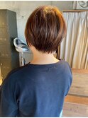 ショートヘア/ベージュカラー/髪質改善