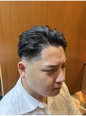銀座 理容室 フェードカット 七三スタイル