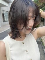 ラウレア(LAULEA) ハッシュカット/レイヤーカット/コテ巻き風パーマ/外ハネボブ/艶